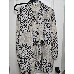 Rare Vtg Escada Margaretha Ley Wrap Tunic Floral Print Silk Blouse Shirt Sz 40